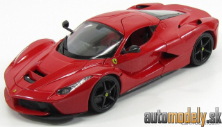 Bburago - FERRARI - LAFERRARI 2013 - BLACK WHEELS - RED - 1:18
