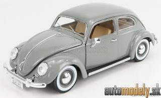 Bburago - VOLKSWAGEN - KAFER BEETLE 1955 - GREY - 1:18