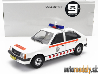 Triple9 - OPEL KADETT D DUTCH POLICE 1984 WHITE ORANGE - 1:18