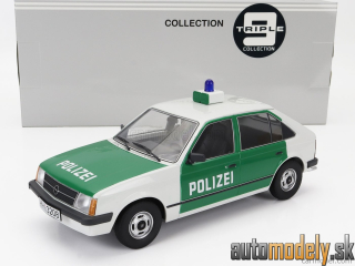 Triple9 - OPEL KADETT D POLIZEI POLICE 1984 WHITE GREEN - 1:18