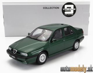 Triple9 - ALFA ROMEO 155 1996 BLACK INTERIOR GREEN MET - 1:18