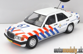 Triple9 - MERCEDES BENZ 190E (W201) N 67 POLICE DUTCH 1993 WHITE BLUE RED - 1:18
