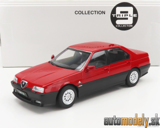 Triple9 - ALFA ROMEO 164 Q4 1994 BLACK INTERIOR RED - 1:18