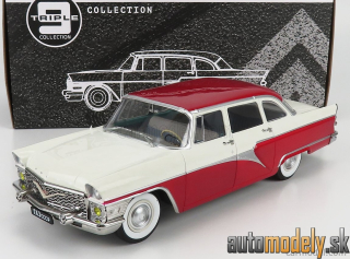 Triple9 - GAZ 13 Čajka 1959 tmavočervená biela - 1:18