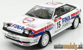 Triple9 - TOYOTA CELICA GT-4 ST165 FINA N 15 RALLY TOUR DE CORSE 1991 M.DUEZ K.WICHA WHITE - 1:18