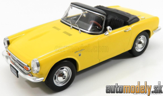 Triple9 - HONDA S800 SPIDER SOFT-TOP OPEN 1966 YELLOW - 1:18