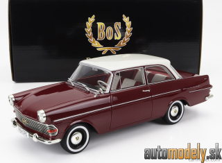 BoS-Models - OPEL REKORD P2 1961 RED WHITE - 1:18