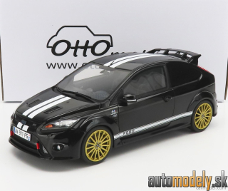 OttOmobile - FORD ENGLAND FOCUS RS MKII 2010 - 24h LE MANS TRIBUTE BLACK WHITE - 1:18