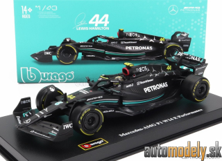 Bburago - MERCEDES GP F1 W14 TEAM MERCEDES-AMG PETRONAS FORMULA ONE N 44 SEASON 2023 LEWIS HAMILTON - 1:43