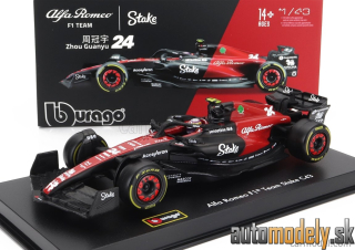 Bburago - ALFA ROMEO F1 C43 TEAM STAKE N 24 SEASON 2023 GUANYU ZHOU - 1:43