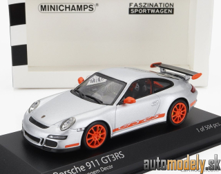 Minichamps - PORSCHE 911 997 GT3 RS COUPE 2006 SILVER ORANGE - 1:43