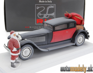 RIO - BUGATTI TYPE 41 ROYALE WEYMANN 1929 CHRISTMAS EDITION 2023 CON BABBO NATALE WITH SANTA CLAUS FIGURE WHITE BLACK RED - 1:43
