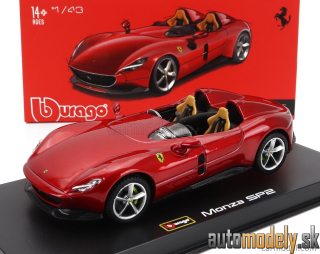 Bburago - FERRARI MONZA SP2 2018 RED MET - 1:43