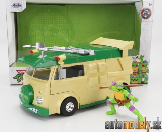 Jada - VOLKSWAGEN PARTY WAGON DONATELLO NINJA TURTLES YELLOW GREEN - 1:24