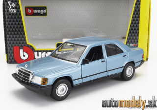 Bburago - MERCEDES BENZ 190E 1984 DIAMOND BLUE - 1:24