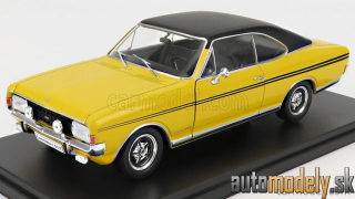 Hachette - OPEL COMMODORE A GS/E COUPE 1970 YELLOW BLACK - 1:24