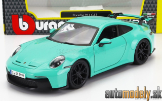 Bburago - PORSCHE 911 992 GT3 COUPE 2021 MINT GREEN - 1:24