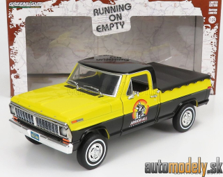 GreenLight - FORD USA F-100 PICK-UP ARMOR ALL WITH BLACK COVER 1970 YELLOW BLACK - 1:24