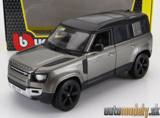 Bburago - LAND ROVER NEW DEFENDER 110 2020 GREY MET BLACK - 1:24