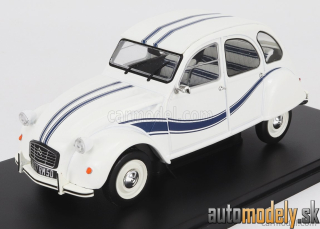 Hachette - CITROEN 2CV FRANCE 3 1983 WHITE BLUE - 1:24