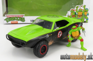 Jada - CHEVROLET CAMARO 1967 RAPHAEL NINJA TURTLES TARTARUGHE NINJA GREEN BLACK - 1:24
