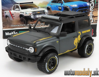 Maisto - FORD USA BRONCO BADLANDS TOYO TIRES 2021 MATT GREY - 1:24