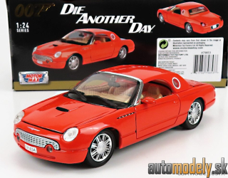 Motormax - FORD USA THUNDERBIRD 1999 007 JAMES BOND DIE ANOTHER DAY ORANGE - 1:24