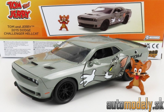 Jada - DODGE CHALLENGER COUPE 2015 TOM & JERRY GREY - 1:24