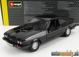 Bburago - FORD ENGLAND CAPRI INJECTION 1982 BLACK - 1:24