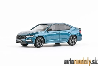  Abrex - Škoda Octavia IV RS (2020) - Modrá Admiral Metalíza - 1:43