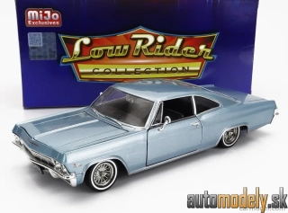 Welly - CHEVROLET IMPALA SS 396 COUPE LOW RIDER 1965 LIGHT BLUE - 1:24
