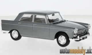 WhiteBox - Peugeot 404, metallic-grey, 1960 - 1:24