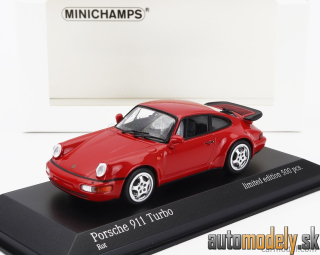 Minichamps - PORSCHE - 911 964 TURBO COUPE 1990 - RED - 1:43
