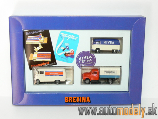 Brekina Set - Mercedes + Opel + VW T1 "NIVEA" - HO 1:87