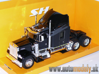 Welly - Kenworth W900 kamion/ťahač (čierny) - 1:32